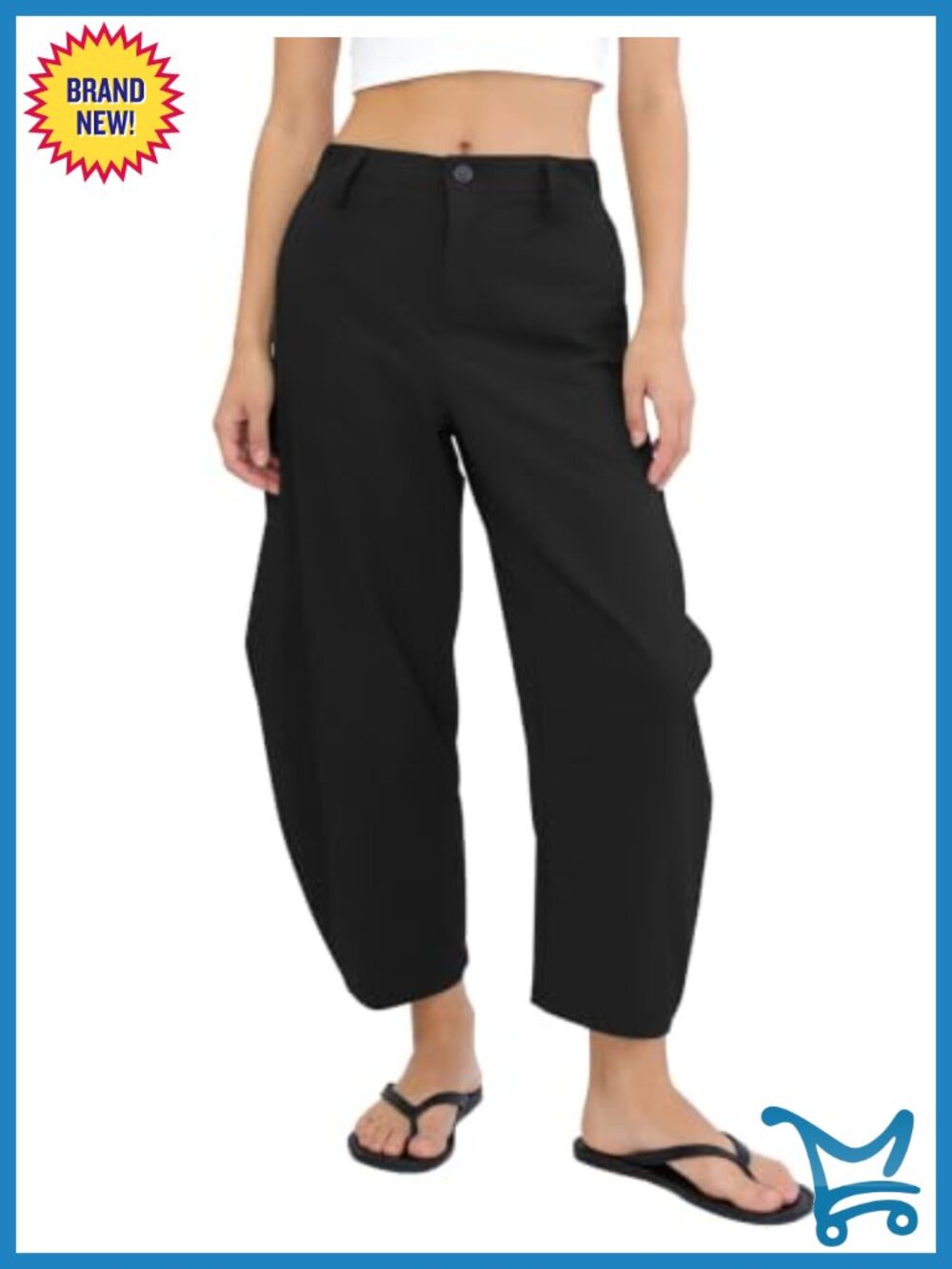 Women's Quick Dry Barrel Jogger Pants Loose Travel Workout Trousers